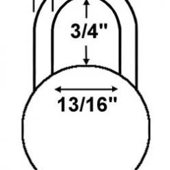 Abus Lock 78/50 Combination Padlock