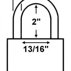 Economy Lock 16105 Laminated Steel Padlock Laminated Steel Padlocks