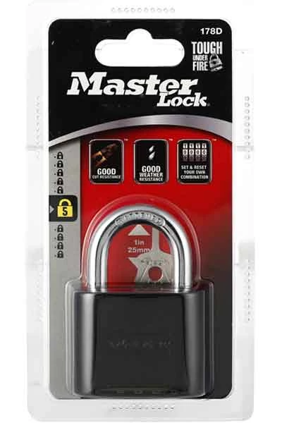 All Weather Padlocks Master Lock 178D Combination Padlock 2 All Weather Padlocks Master Lock 178D Combination Padlock