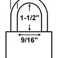 Master Lock 22LF Laminated Steel Warded Padlock