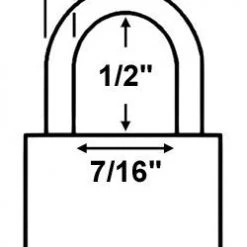 Economy Lock 26006 Brass Padlock Brass Padlocks