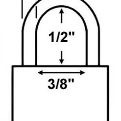 Brass Padlocks Economy Lock 26008 Brass Padlock