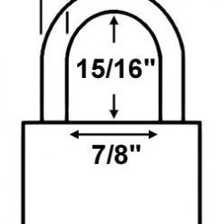 Economy Lock 26012 Brass Padlock Brass Padlocks