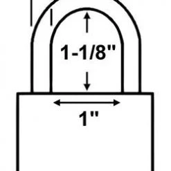 Economy Lock 26014 Brass Padlock Brass Padlocks