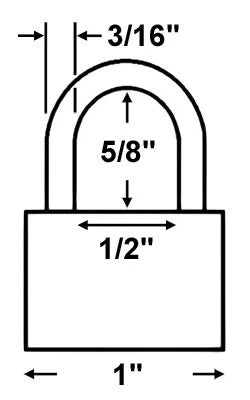 Economy Lock 26018 Brass Padlock 2 Economy Lock 26018 Brass Padlock