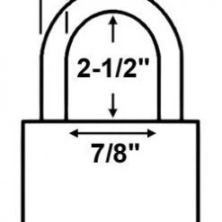 Economy Lock 26152 Brass Padlock Brass Padlocks
