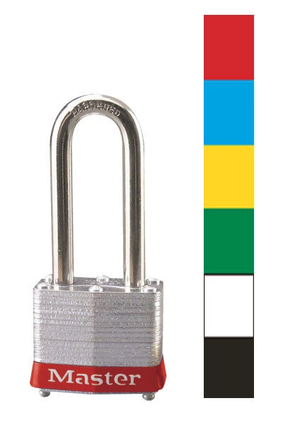 Laminated Steel Padlocks Master Lock 3LH With Colored Bumper 1 Laminated Steel Padlocks Master Lock 3LH With Colored Bumper