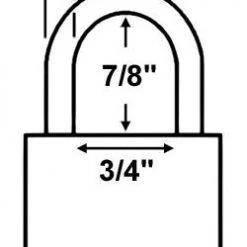 Made In USA 52700 Brass Padlock