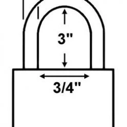 All Weather Padlocks Made In USA 52730 Brass Padlock