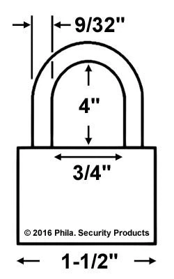 Made In USA 52740 Brass Padlock 2 Made In USA 52740 Brass Padlock