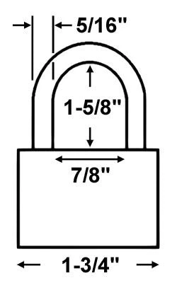 Made In USA 52810 Brass Padlock 2 Made In USA 52810 Brass Padlock