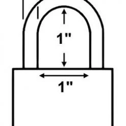 Made In USA 52900 Brass Padlock All Weather Padlocks