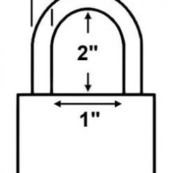 Made In USA 52910 Brass Padlock All Weather Padlocks