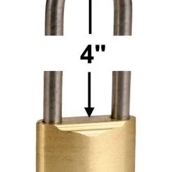 Made In USA 52940 Brass Padlock All Weather Padlocks