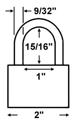 Abus Lock 55/50 Brass Padlock 2 Abus Lock 55/50 Brass Padlock