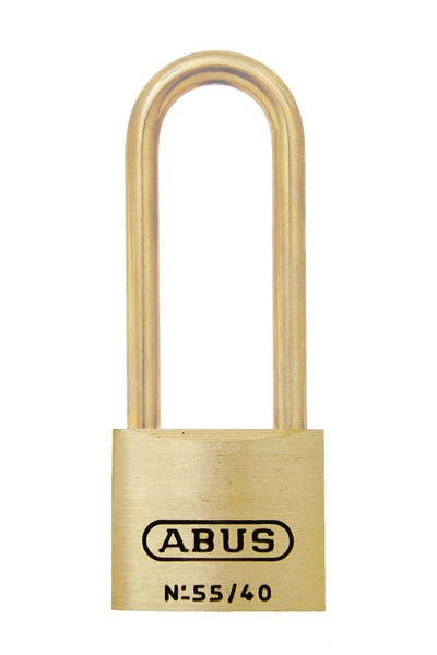 Abus Lock 55MB/40HB63 Brass Padlock All Weather Padlocks 1 Abus Lock 55MB/40HB63 Brass Padlock All Weather Padlocks