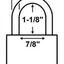 Master Lock 6121TTB Padlock TTB Approved Padlocks
