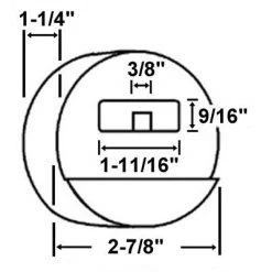Master Lock 6271 Hidden Shackle Padlock