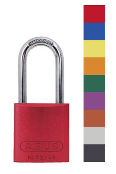 Aluminum Padlocks Abus Lock 72/40HB40 Safety Lockout Padlock 1 Aluminum Padlocks Abus Lock 72/40HB40 Safety Lockout Padlock
