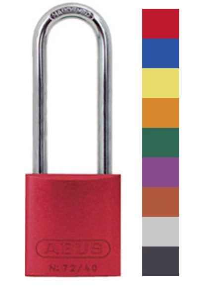 Aluminum Padlocks Abus Lock 72/40HB75 Safety Lockout Padlock 1 Aluminum Padlocks Abus Lock 72/40HB75 Safety Lockout Padlock