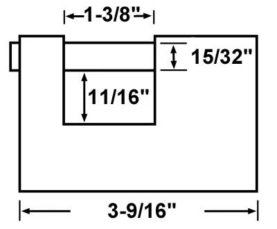 Abus Lock 82/90 Monoblock Padlock Chains, Security 3 Abus Lock 82/90 Monoblock Padlock Chains, Security