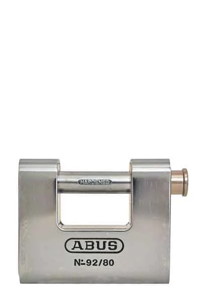 Abus Lock 92/80 Monoblock Padlock Chains, Security 1 Abus Lock 92/80 Monoblock Padlock Chains, Security