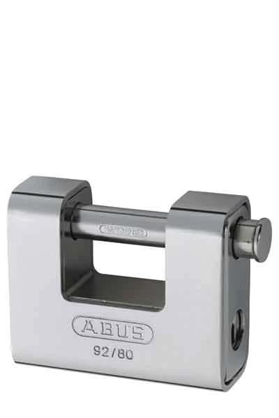 Abus Lock 92/80 Monoblock Padlock Chains, Security 2 Abus Lock 92/80 Monoblock Padlock Chains, Security