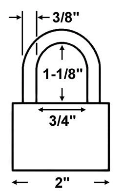 American Lock A1305 Aluminum Padlock Aluminum Padlocks 3 American Lock A1305 Aluminum Padlock Aluminum Padlocks