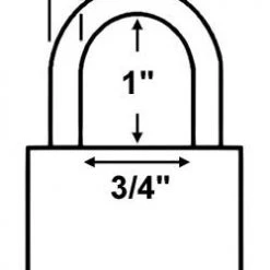 American Lock A40 Brass Padlock