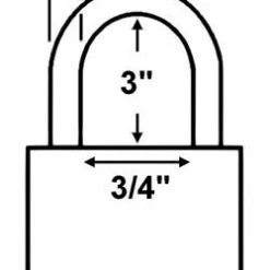 Brass Padlocks American Lock A42 Brass Padlock