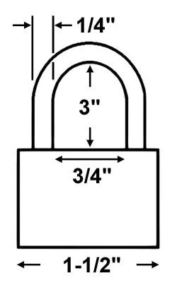 Brass Padlocks American Lock A42 Brass Padlock 2 Brass Padlocks American Lock A42 Brass Padlock