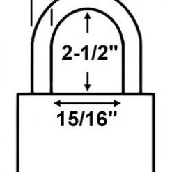Master Lock Laminated Steel Padlocks Magnum M5LJSTS Commercial Laminated Steel Padlock