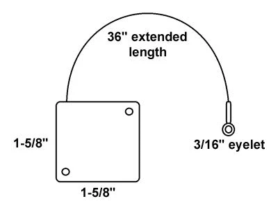 Flexguard RBE Standard Retractor With Eyelet FLEXGUARD Retractors 2 Flexguard RBE Standard Retractor With Eyelet FLEXGUARD Retractors