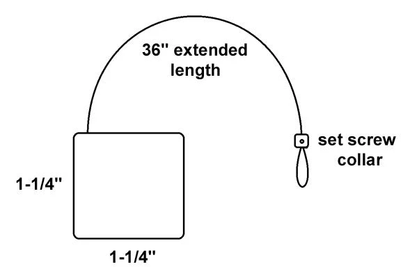 Flexguard RMCC Mini Retractor With Two Set Screw Collars 2 Flexguard RMCC Mini Retractor With Two Set Screw Collars