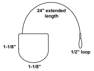 Flexguard FLEXGUARD Retractors RSL Sub-Mini Retractor With Loop 2 Flexguard FLEXGUARD Retractors RSL Sub-Mini Retractor With Loop