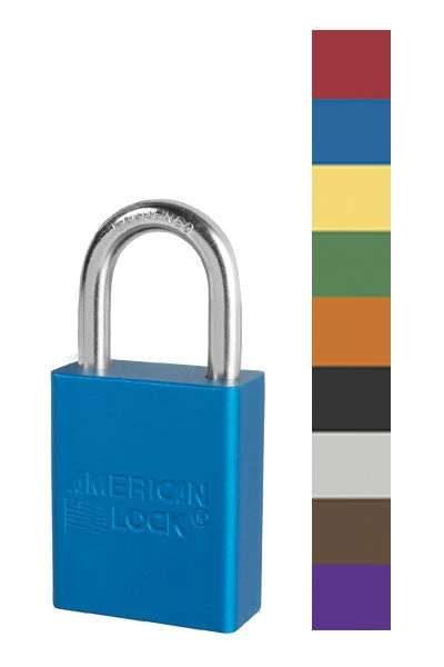 Aluminum Padlocks American Lock S1105 Safety Lockout Padlock 1 Aluminum Padlocks American Lock S1105 Safety Lockout Padlock